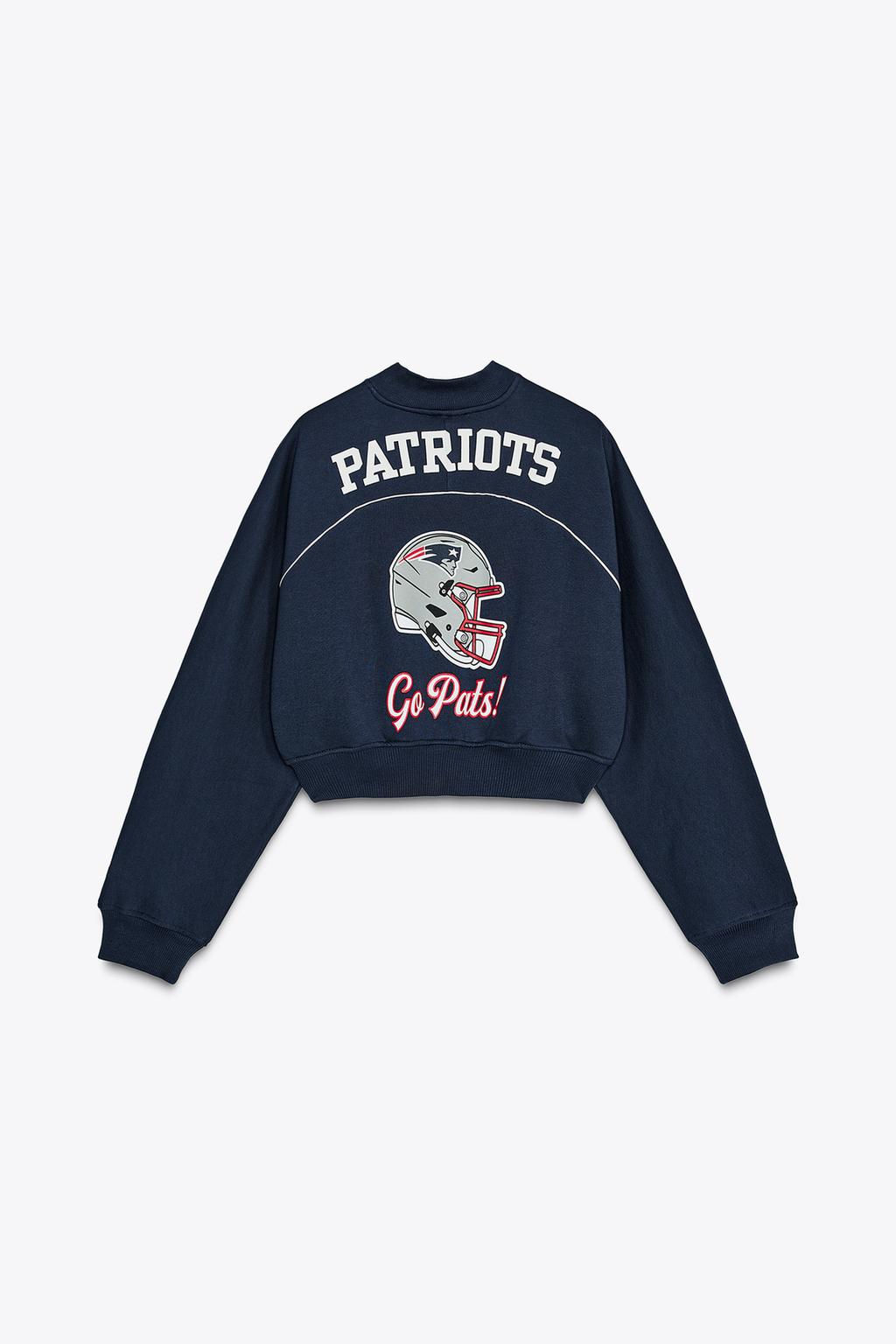 NFL PATRIOTS CROPPED SWEATSHIRT - Zara фото 4