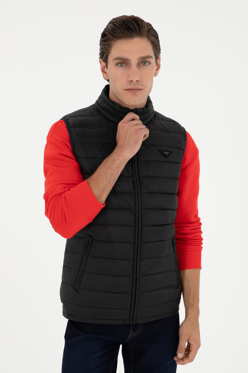 Мужской черный жилет - U.s. polo assn фото 3