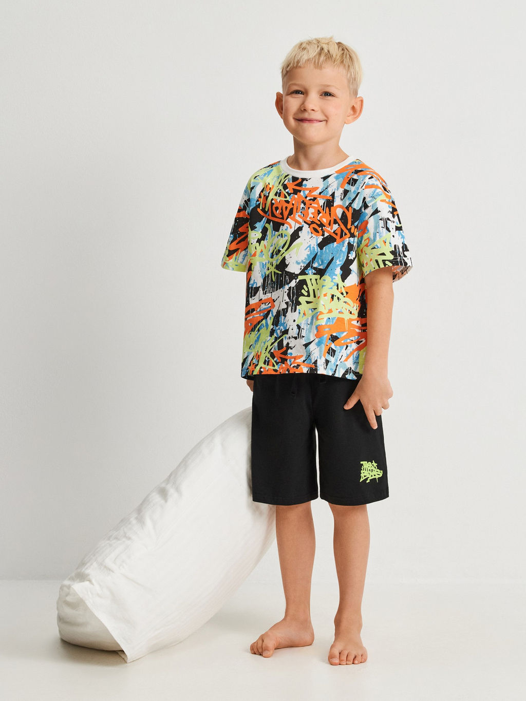 ACOOLA / Набор детский для мальчиков ((1)футболка и (2)шорты) Kabi разноцветный  фото 7
