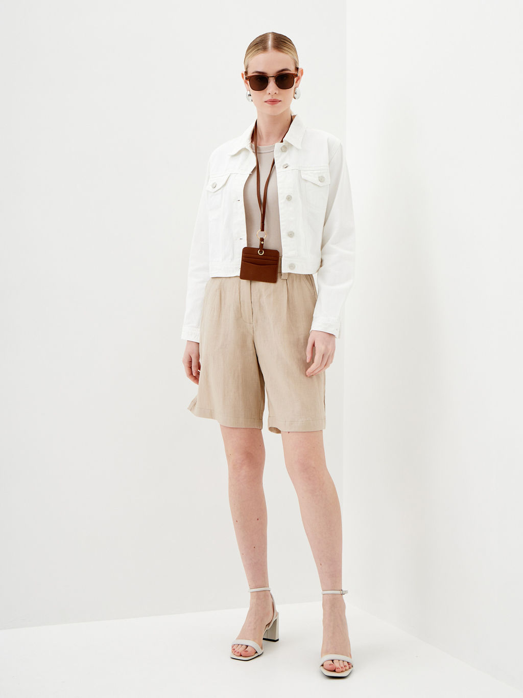 Женские льняные Шорты - Mossmore фото 21