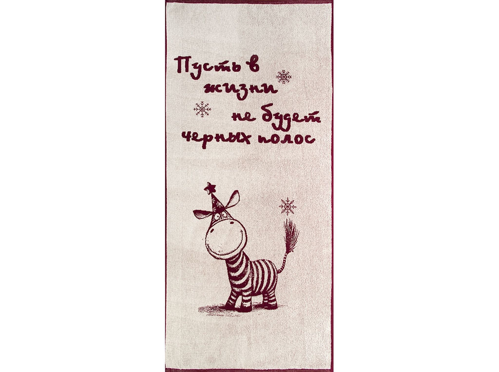 Полотенце махровое 6с102.411ж1 Зебруся (кр.дерево1) 67х150см