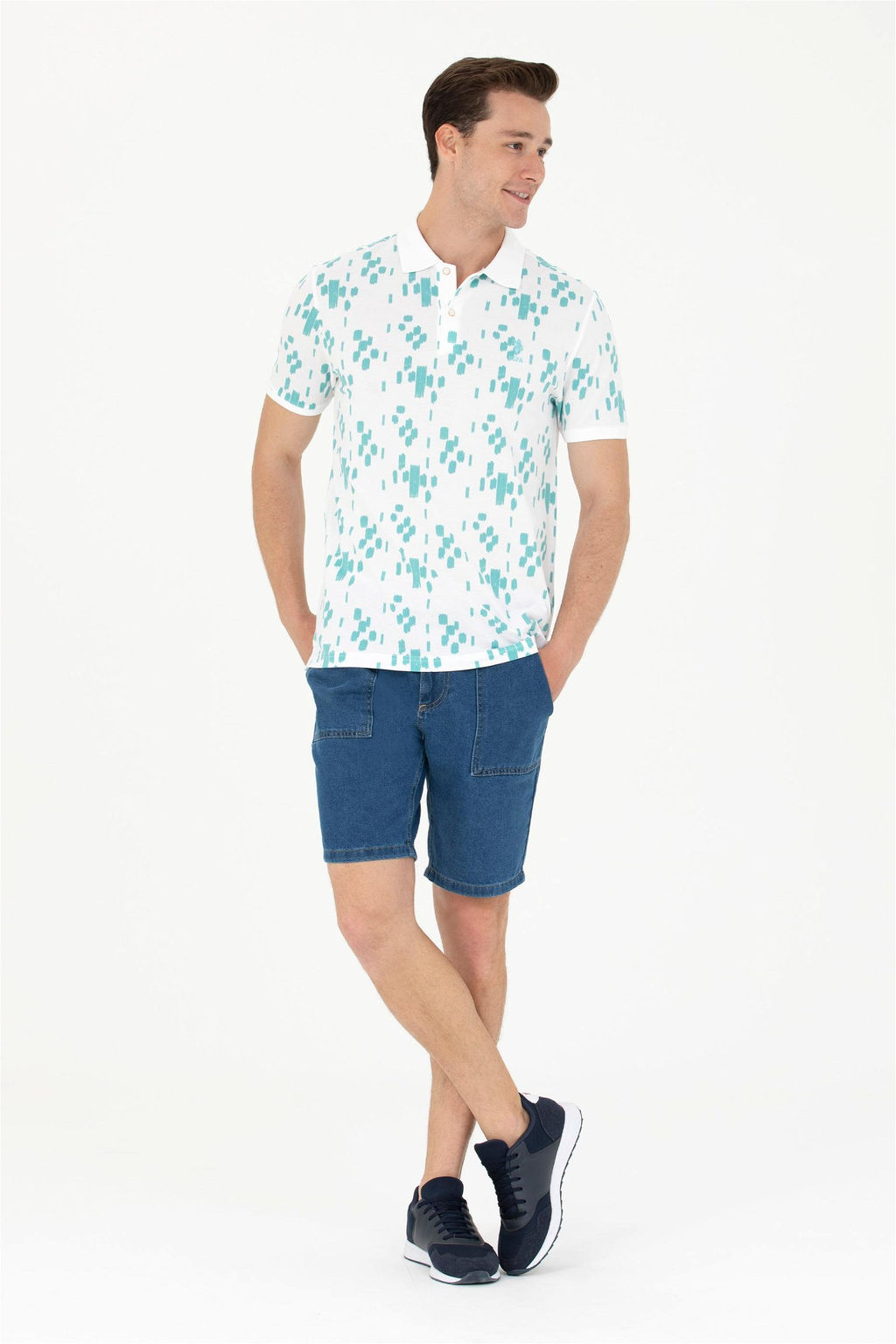 U. S. Polo Assn Мужская мятная футболка-поло - U.s. polo assn фото 11
