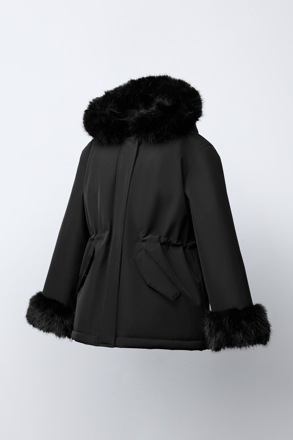 FAUX FUR HOODED PARKA - Zara фото 2
