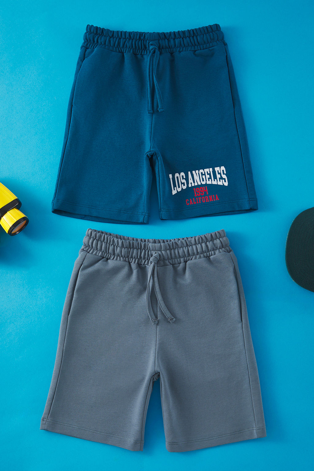 Bebe Mavisi-Lacivert 2li Erkek Cocuk Pamuklu Bask?l? Orme Sort TKDSS25SR00004 - Trendyolmilla фото 11