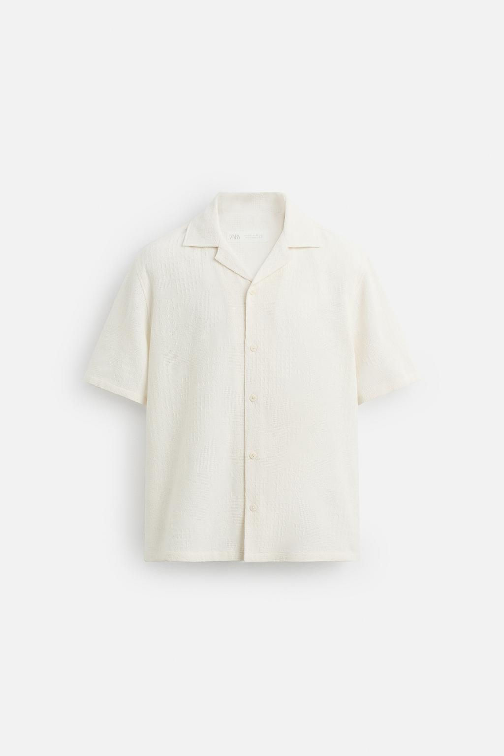 RELAXED FIT JACQUARD SHIRT - Zara фото 7