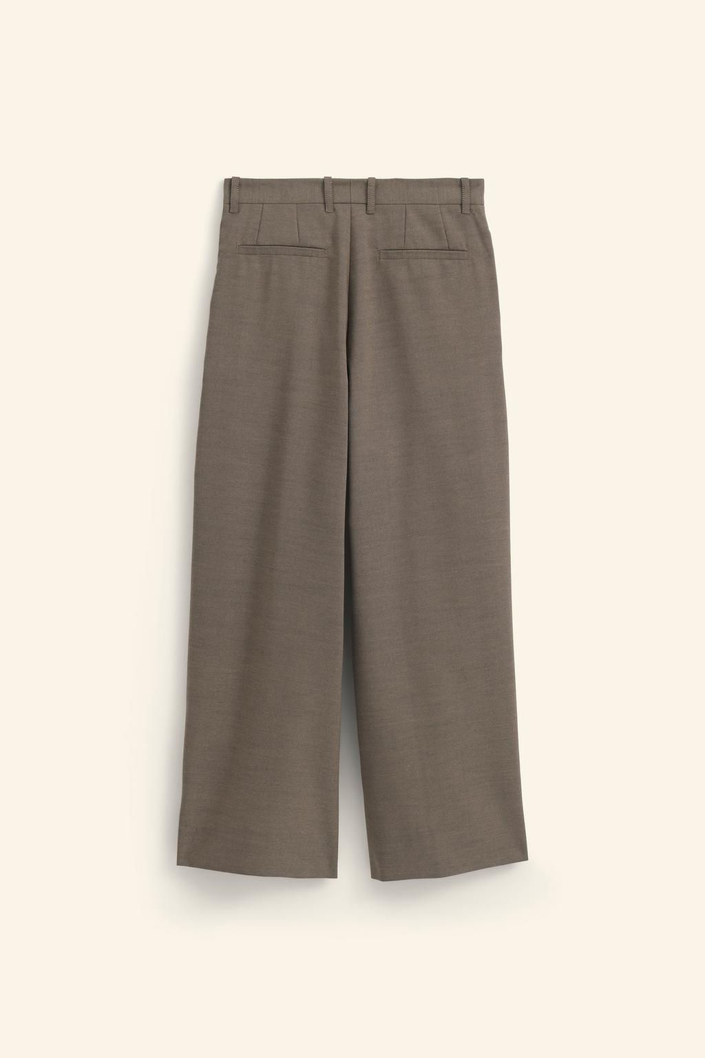 PLEATED WIDE-LEG TROUSERS - LIMITED EDITION - Zara фото 8