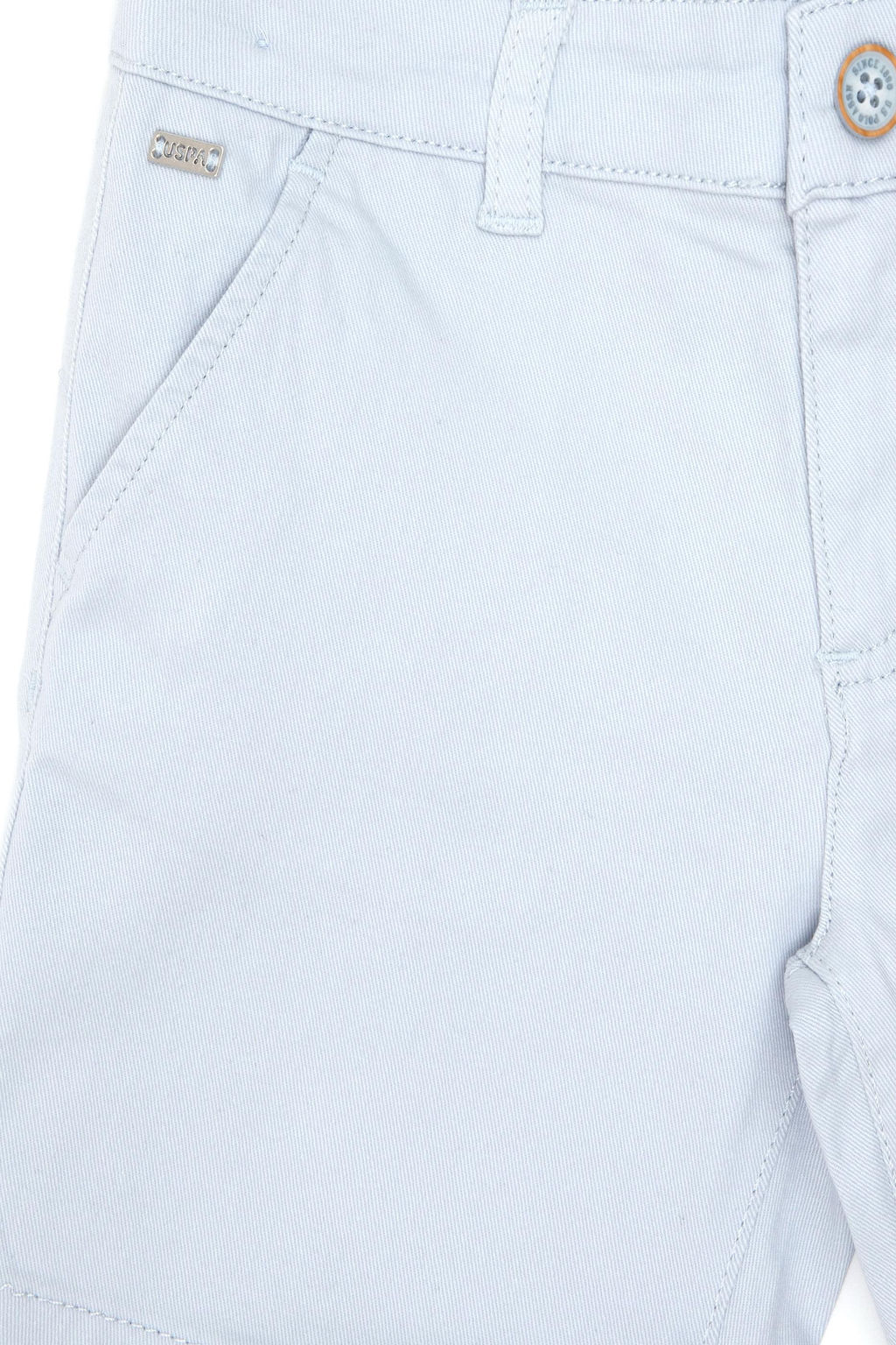 Голубые тканые шорты для мальчика - U.s. polo assn фото 4