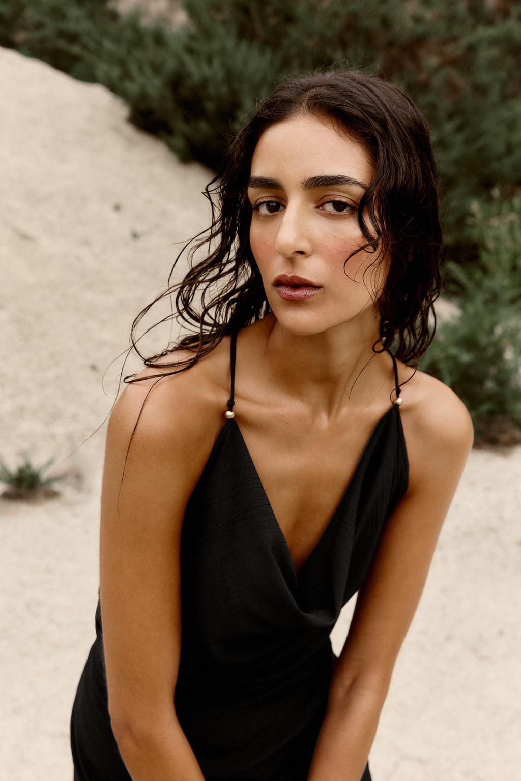 CAMISOLE DRESS WITH TRIMS - Zara фото 4