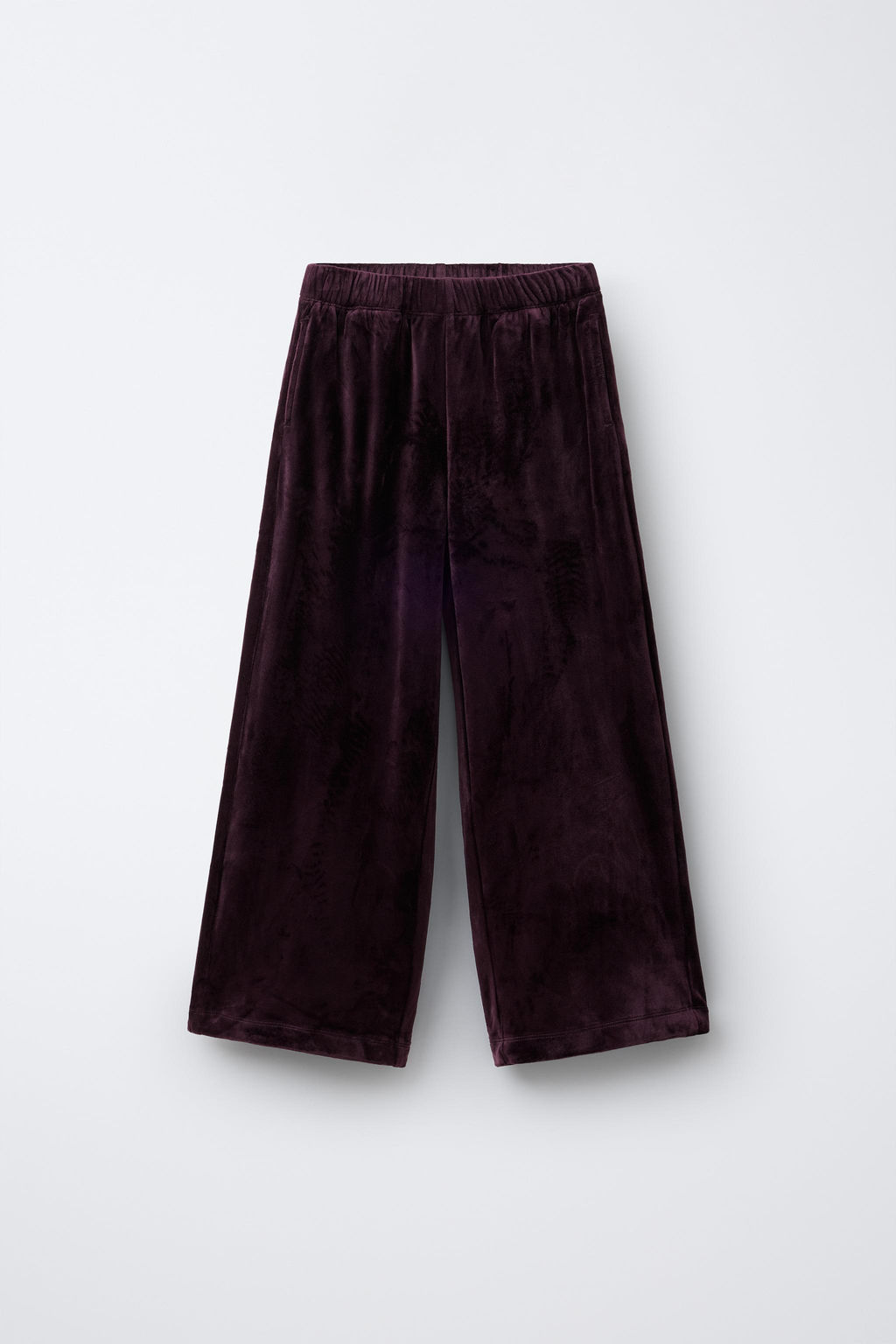 HOODIE AND WIDE-LEG VELOUR TROUSERS SET - Zara фото 4