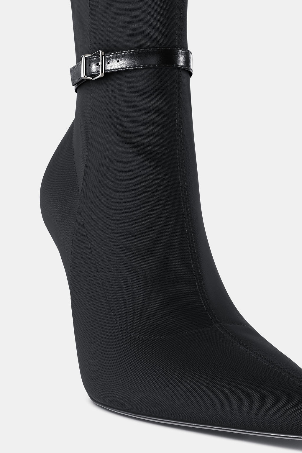 HEELED ANKLE BOOTS WITH BUCKLE - Zara фото 7