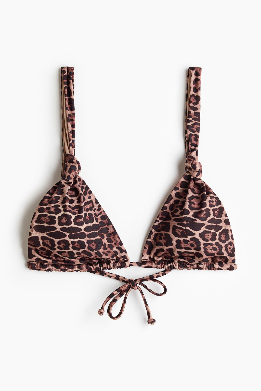 Top de bikini triangular con relleno