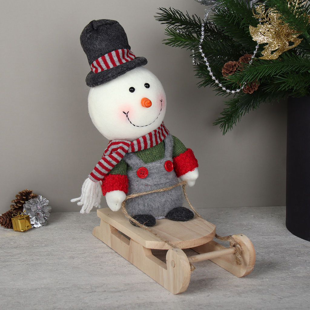 Новогоднее украшение на санях 33*22 см / HZ004 /уп 48/ - Галеонтрейд фото 11