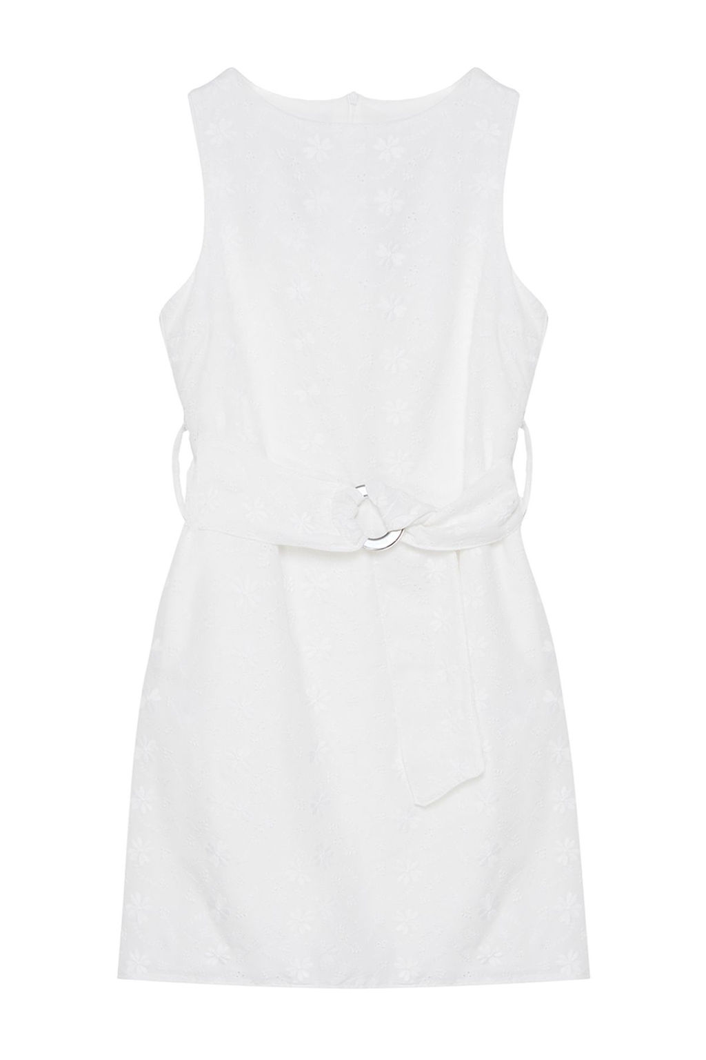 Beyaz Kusakl? A Kesim Brode Mini Dokuma Elbise TWOSS24EL01045 - Trendyolmilla фото 11