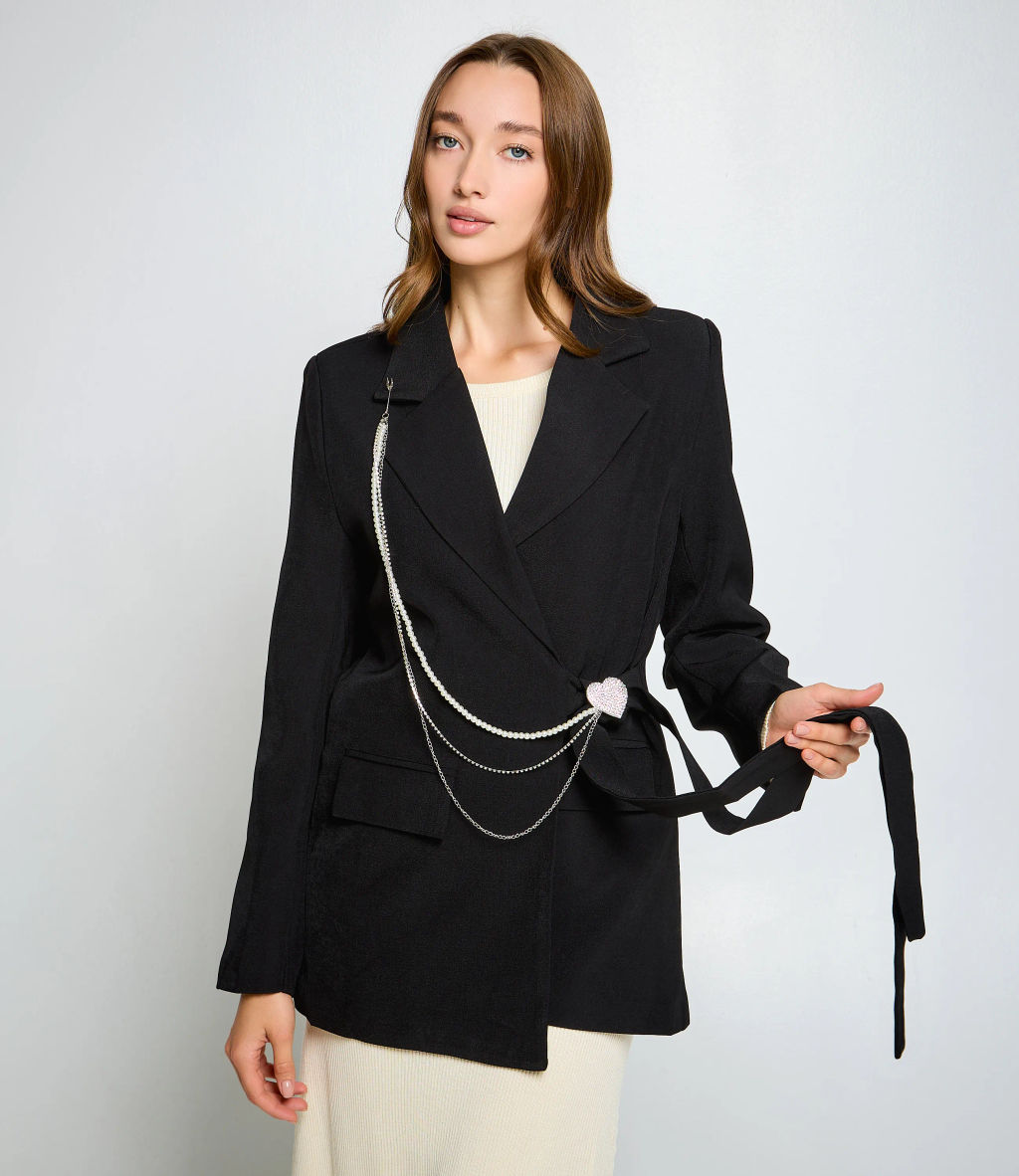 Жакет #КТ2169 (1), чёрный