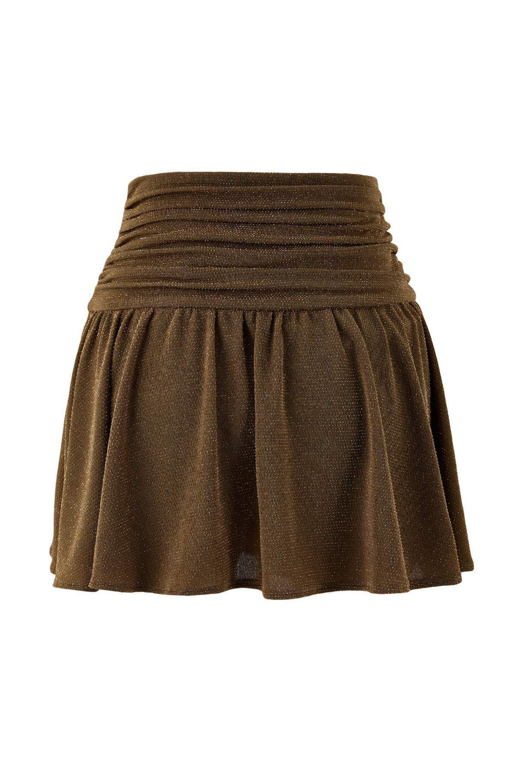 Alt?n K?sa/Super Mini Simli Orme Sort Astarl? Party Etek TPRSS26ET00002 - Trendyolmilla фото 5