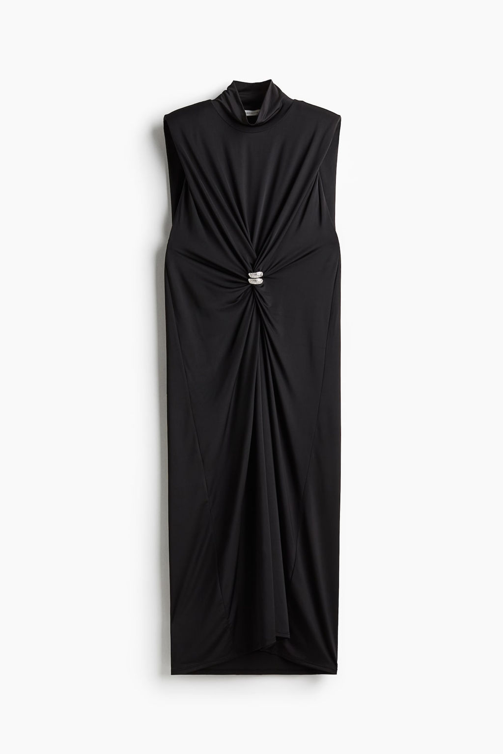 Vestido drapeado con hombreras - H&m фото 6