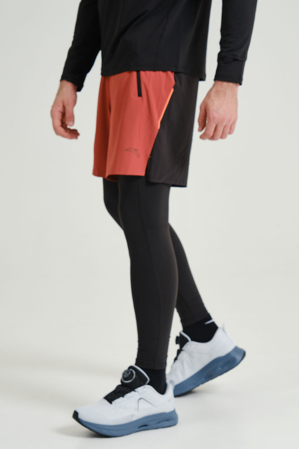 Тайтсы 2-в-1 Красный/Черный - Anta фото 4