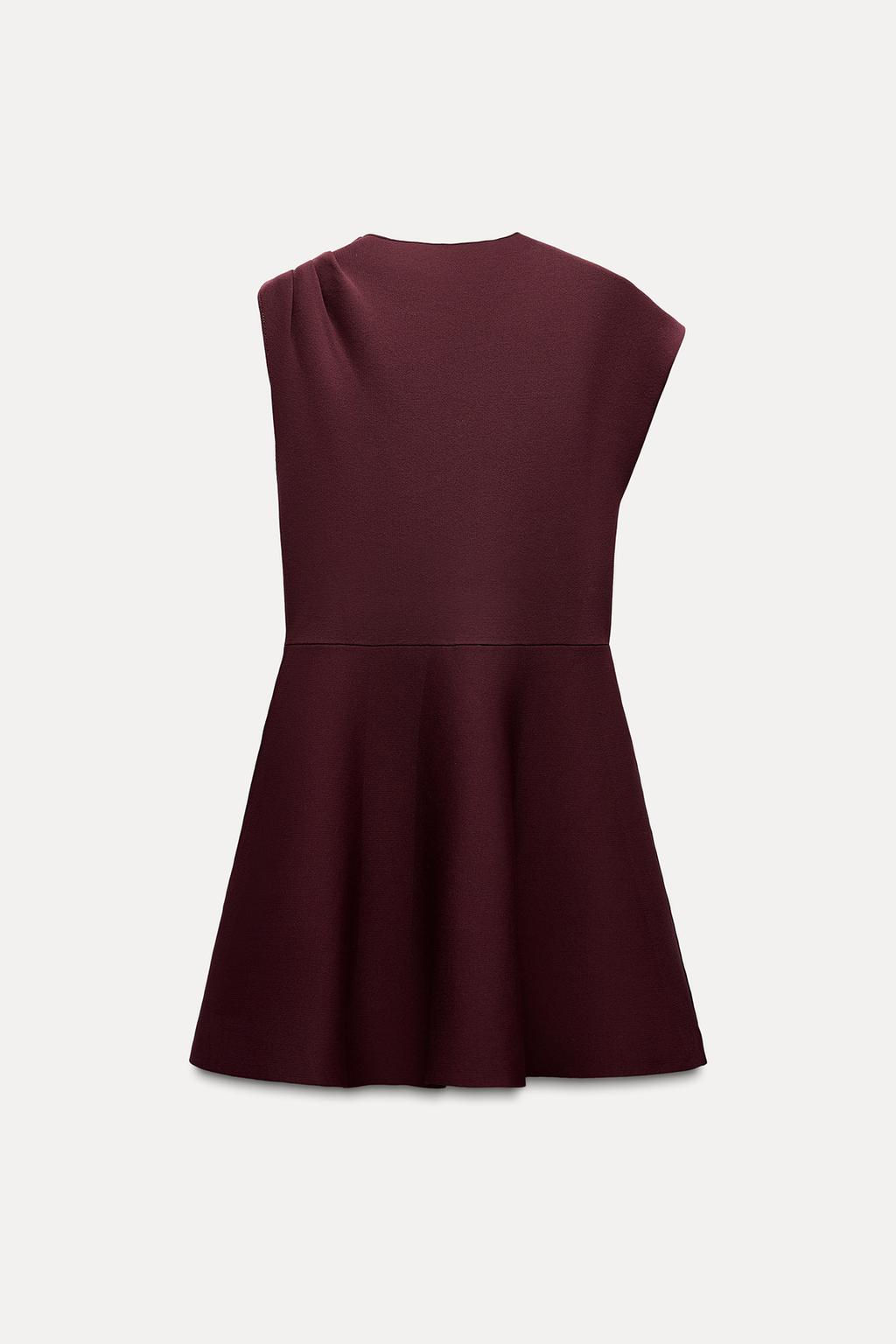 KNIT MINI SKATER DRESS - Zara фото 4