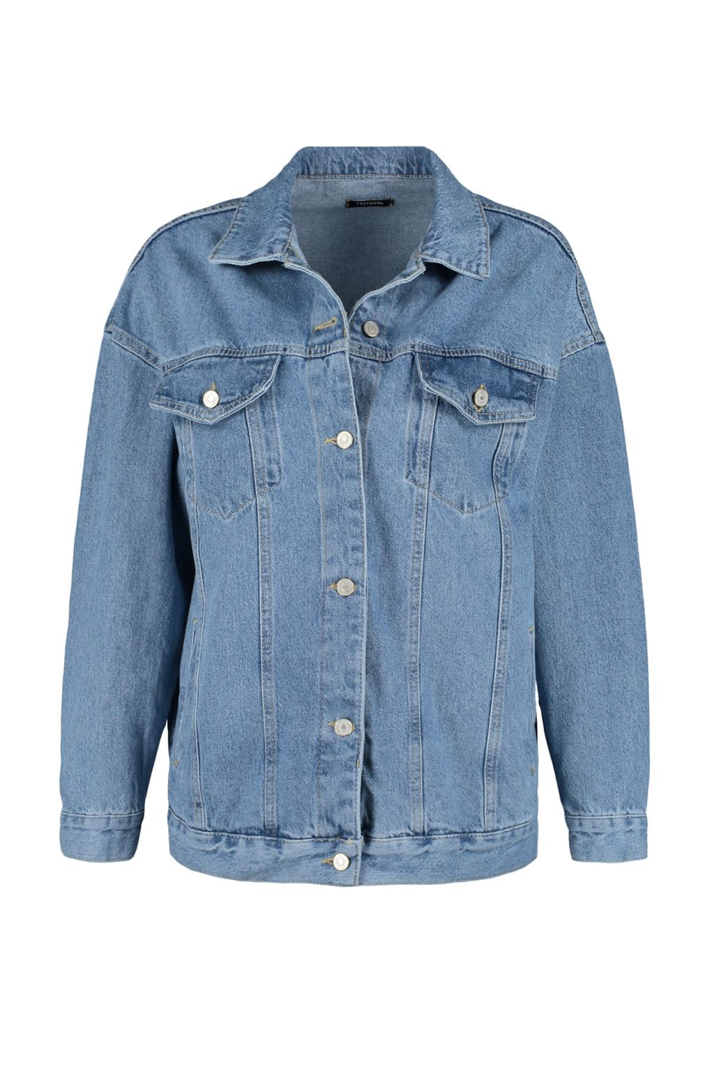 Mavi Oversize Trucker Denim Ceket TWOAW23CE00189 - Trendyolmilla фото 5