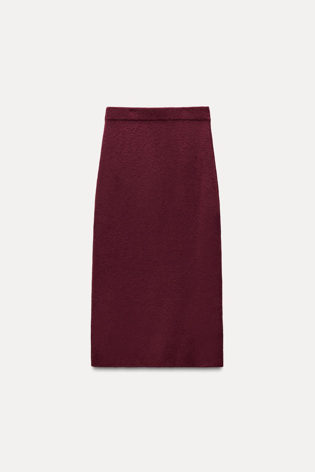 PLAIN KNIT SKIRT - Zara фото 2