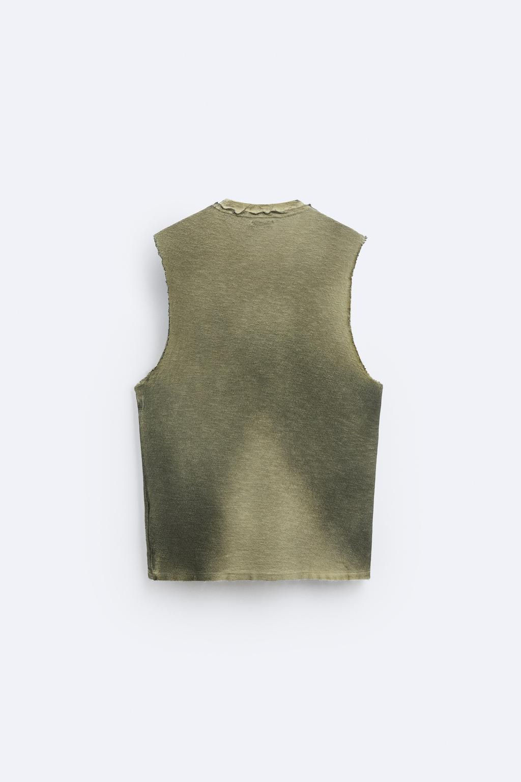 TANK TOP WITH CONTRAST PRINT - Zara фото 7