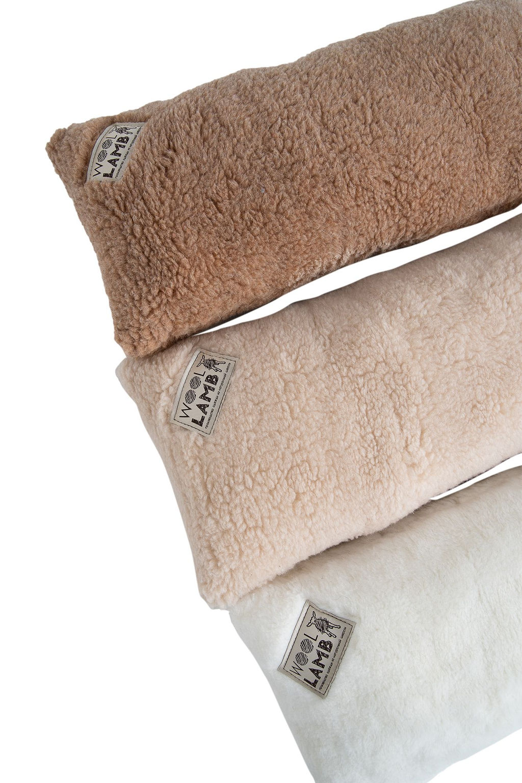 Подушка-валик меховая 30х60