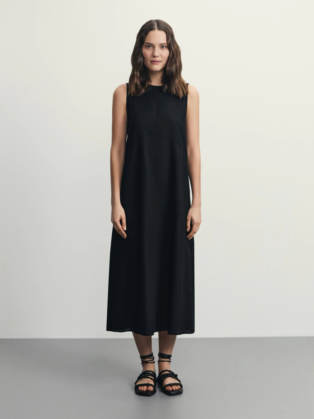 Платье миди изо льна / Zarina  фото 3