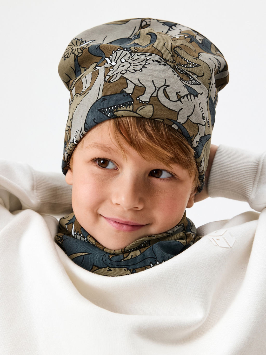 ACOOLA / Шапка детская Tiffin хаки  фото 4