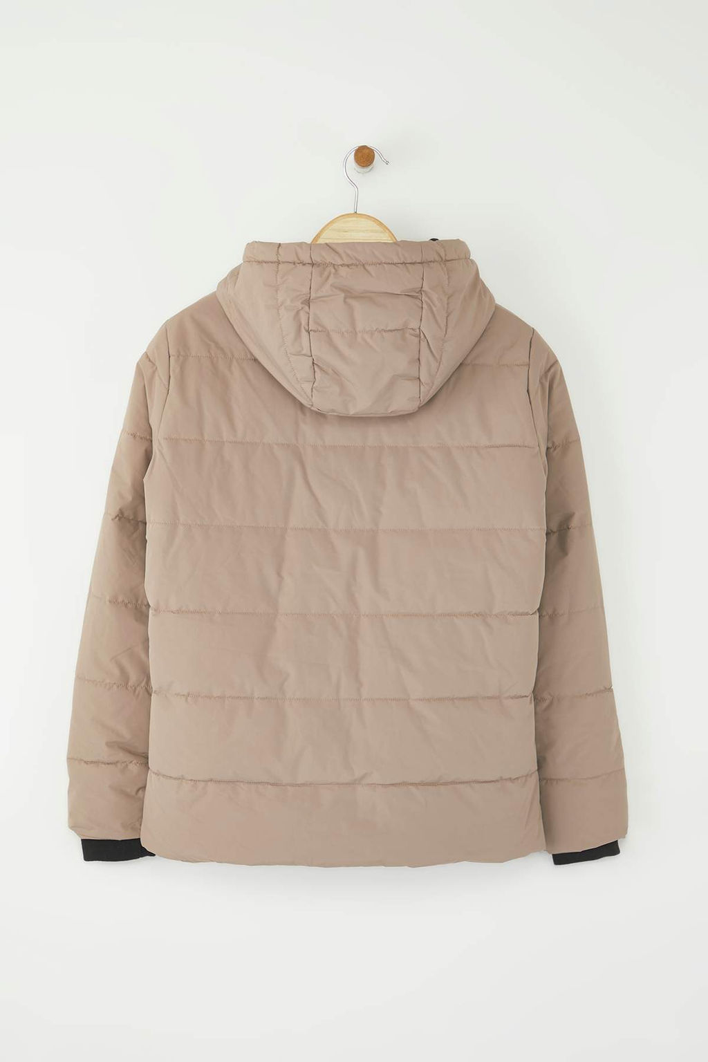 Bej Regular Kal?p Kapusonlu Su Itici Sisme Mont TWOAW26MO00000 - Trendyolmilla фото 9