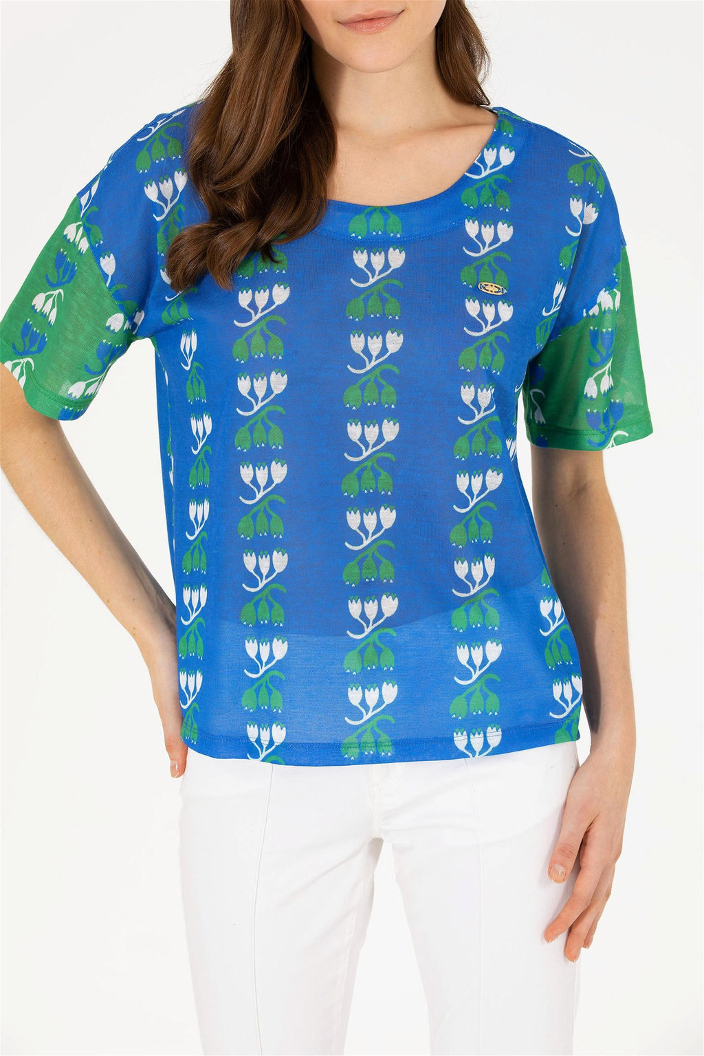 Женская футболка Saks с круглым вырезом Неожиданная скидка в корзине - U.s. polo assn фото 6