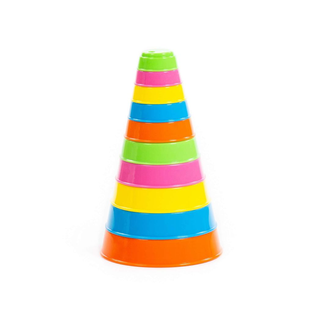 Занимательная пирамидка (10 элементов), h=175 мм - Полесье фото 4