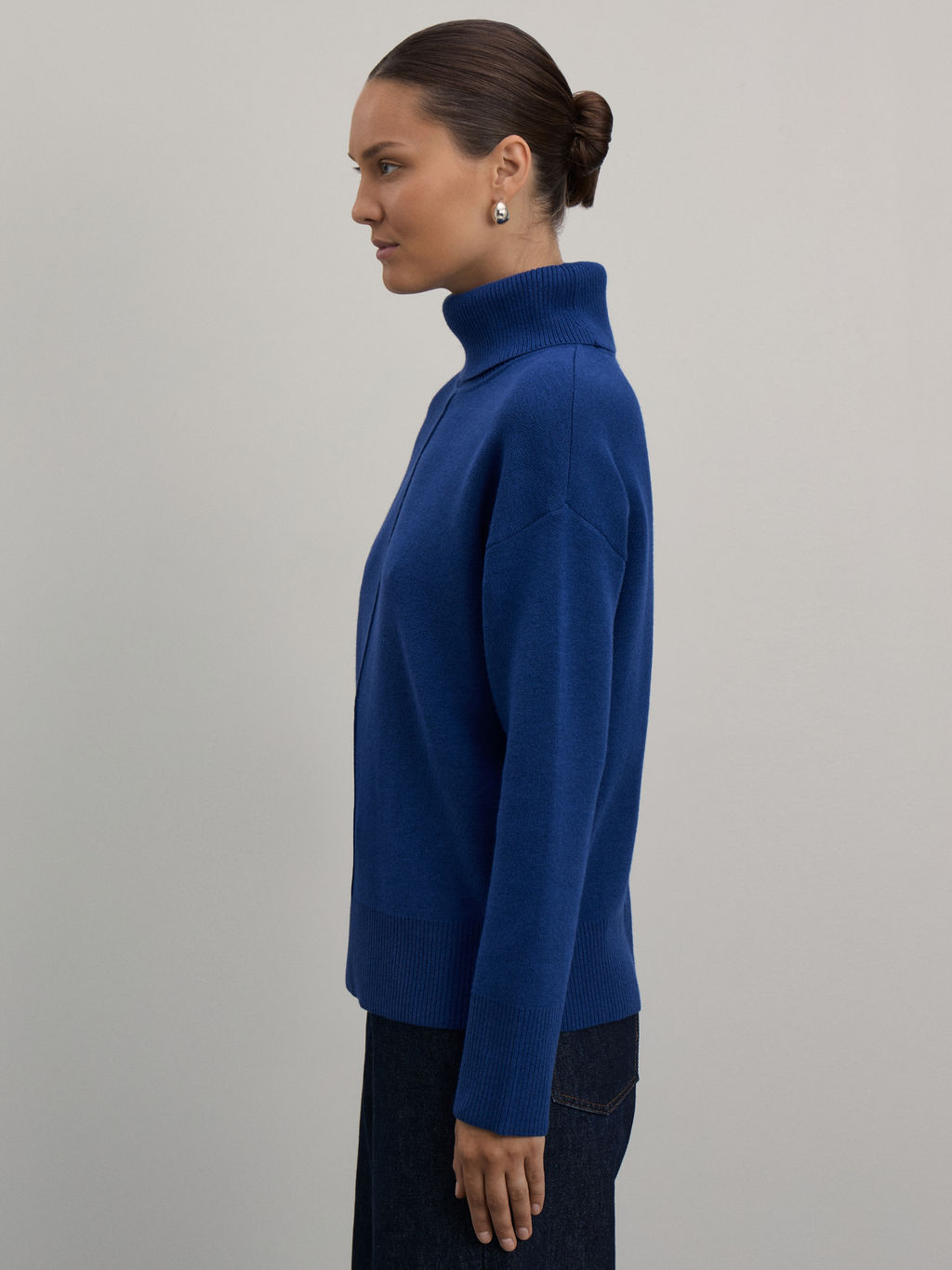 Джемпер из вискозы со швом / Zarina  фото 4