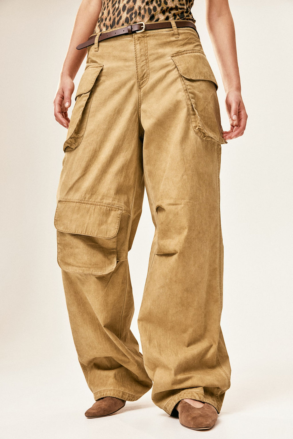 Pantalon cargo holgado - H&m фото 2