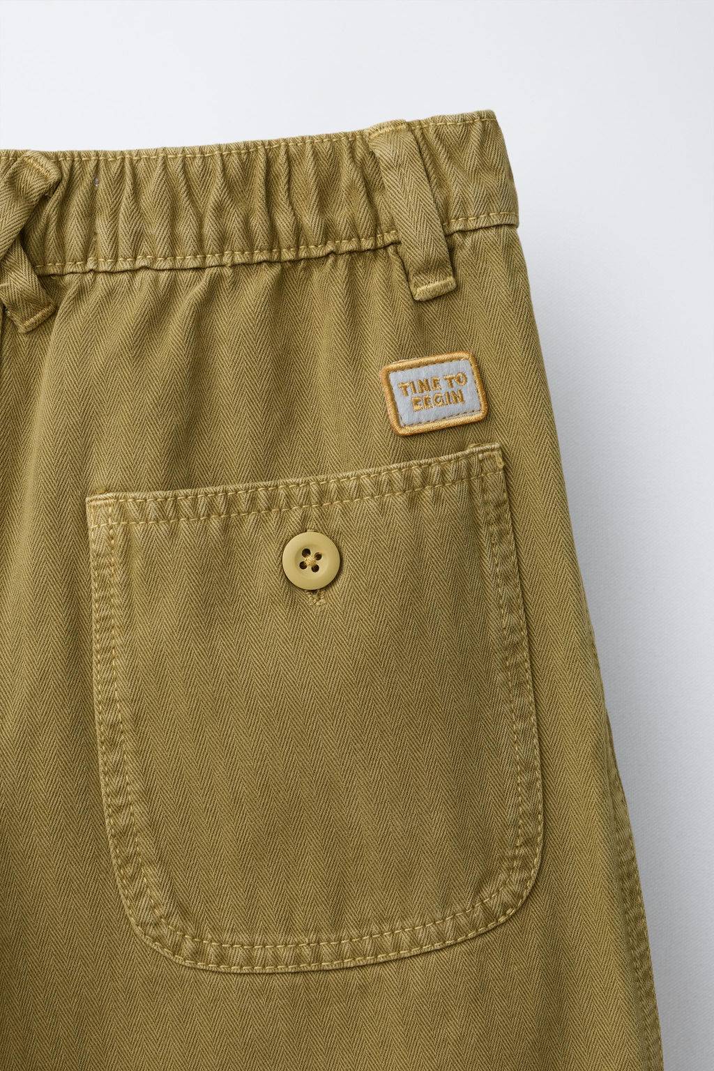 HERRINGBONE BAGGY TROUSERS - Zara фото 8