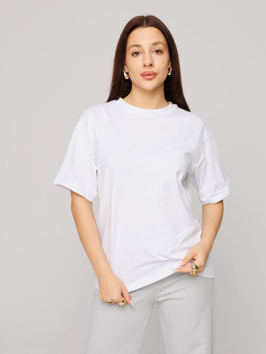 Футболка Оверсайз белая 2241 (1)