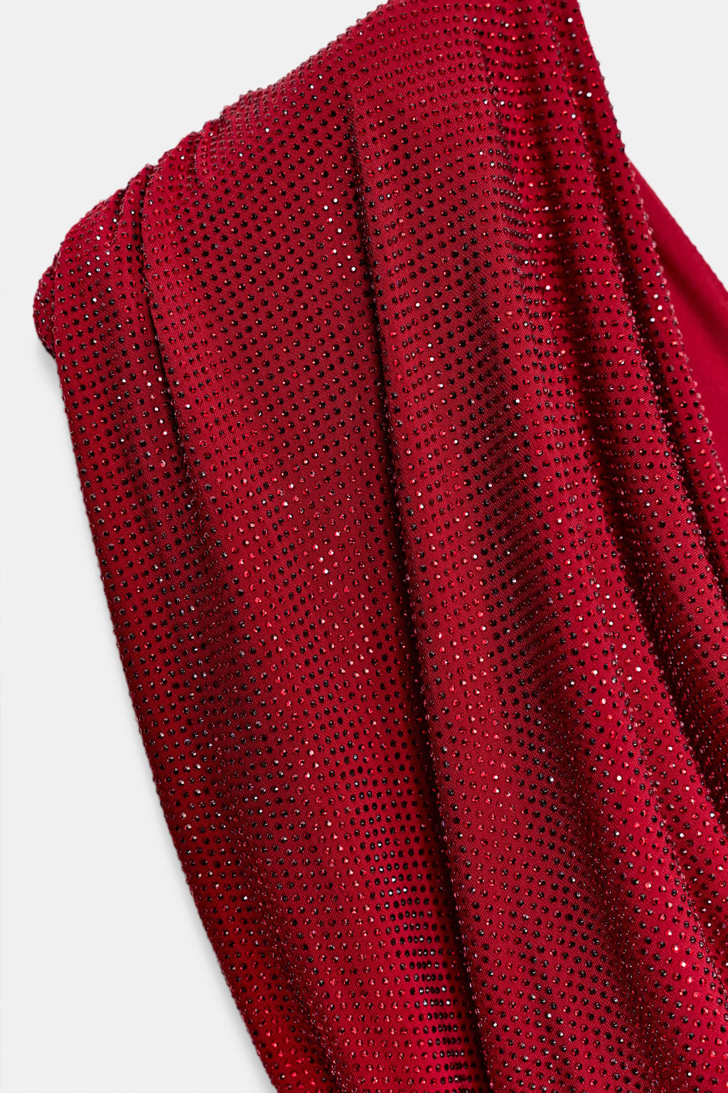 SHORT DRESS WITH SHOULDER PADS AND RHINESTONES - Zara фото 7