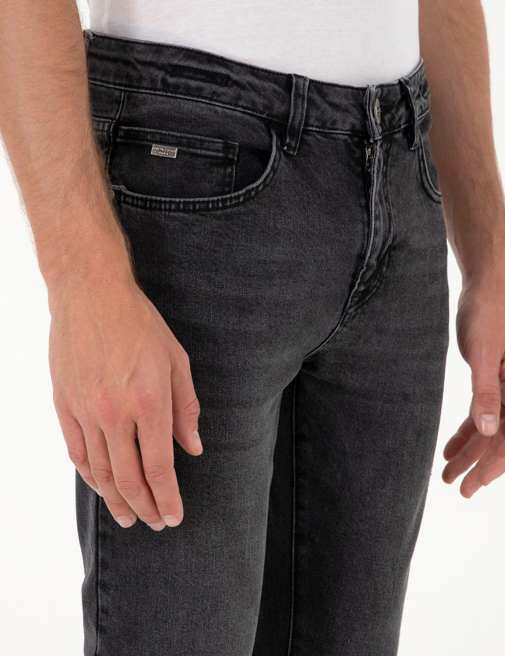 Siyah Slim Fit Jean Pantolon - Pierre cardin фото 5