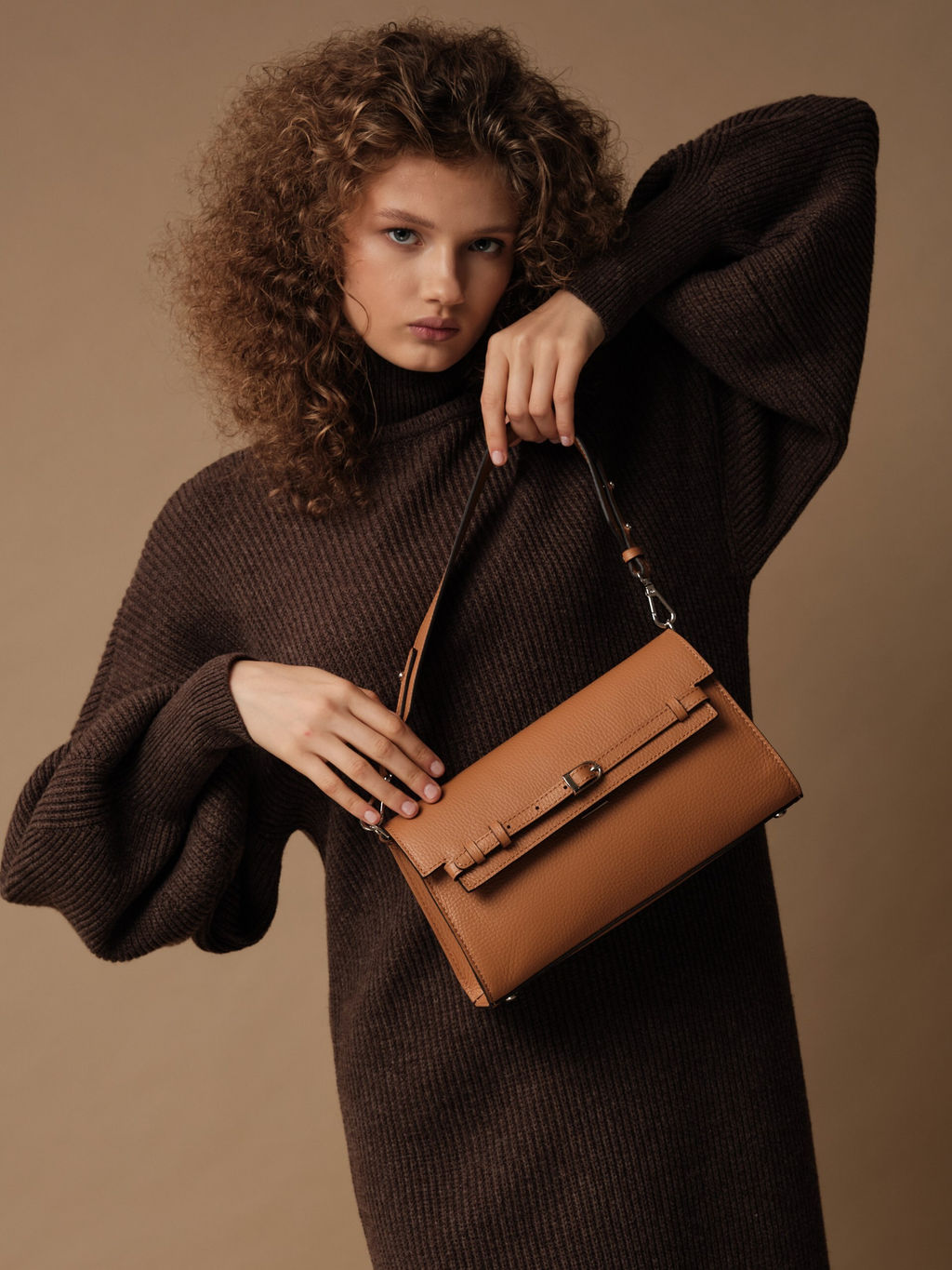 Сумка Emma DBR 31112 коричневый лист  фото 9