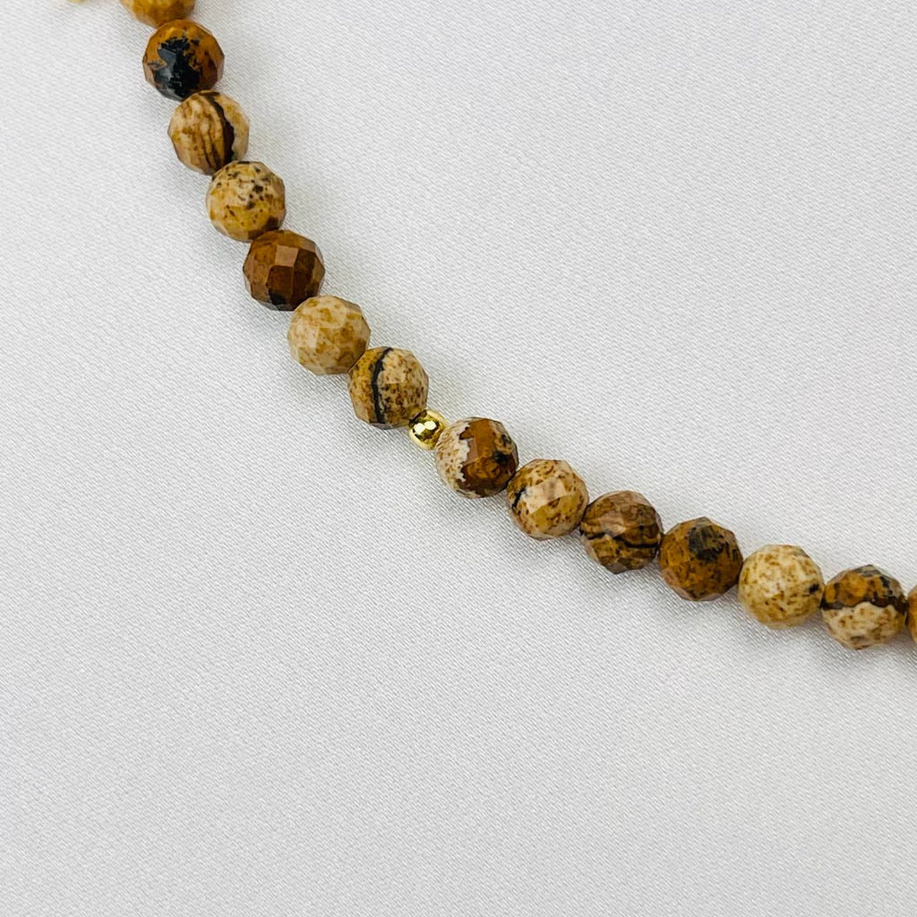 Бусы из песочной Яшмы