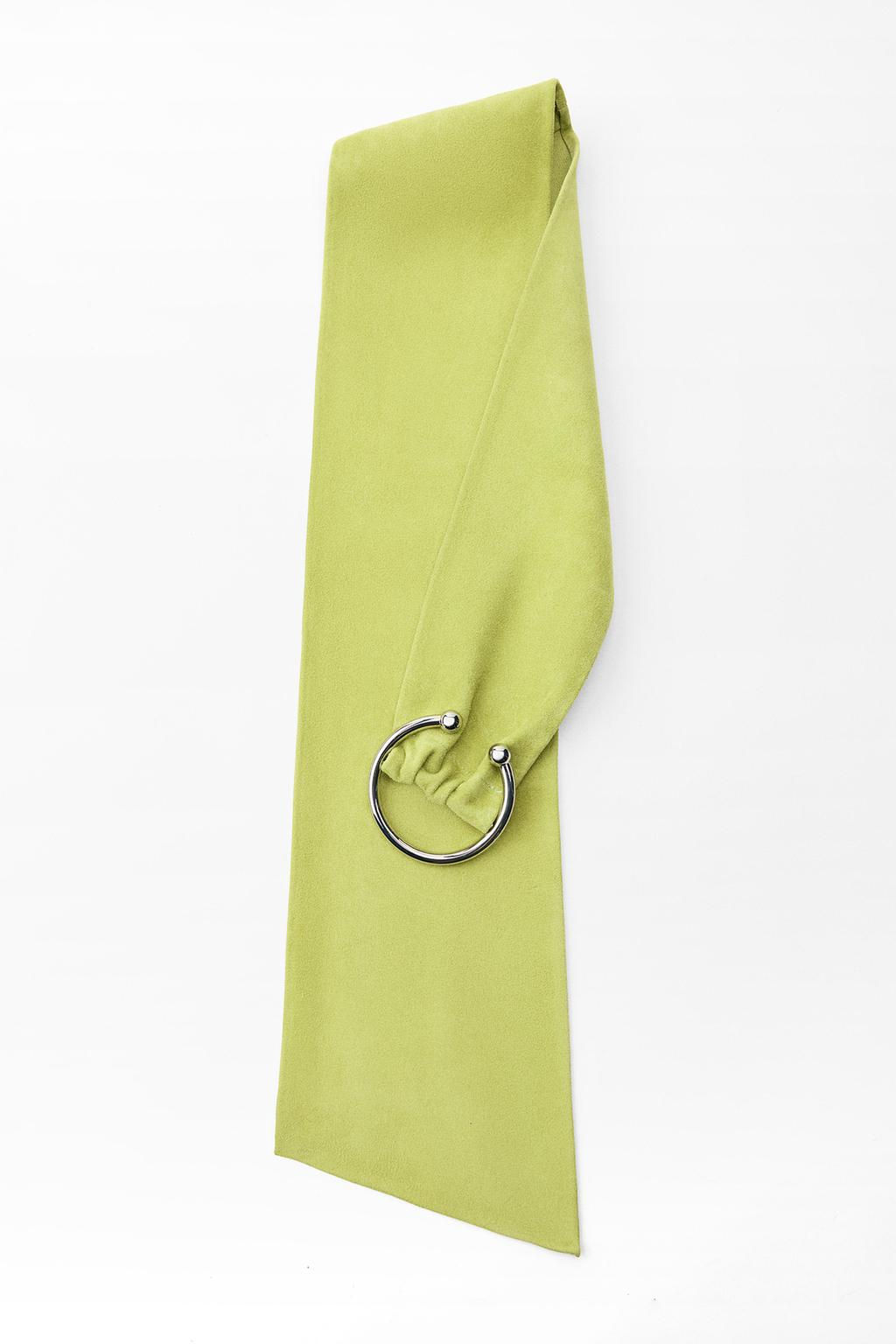 LEATHER BELT WITH PIERCING BUCKLE - Zara фото 10