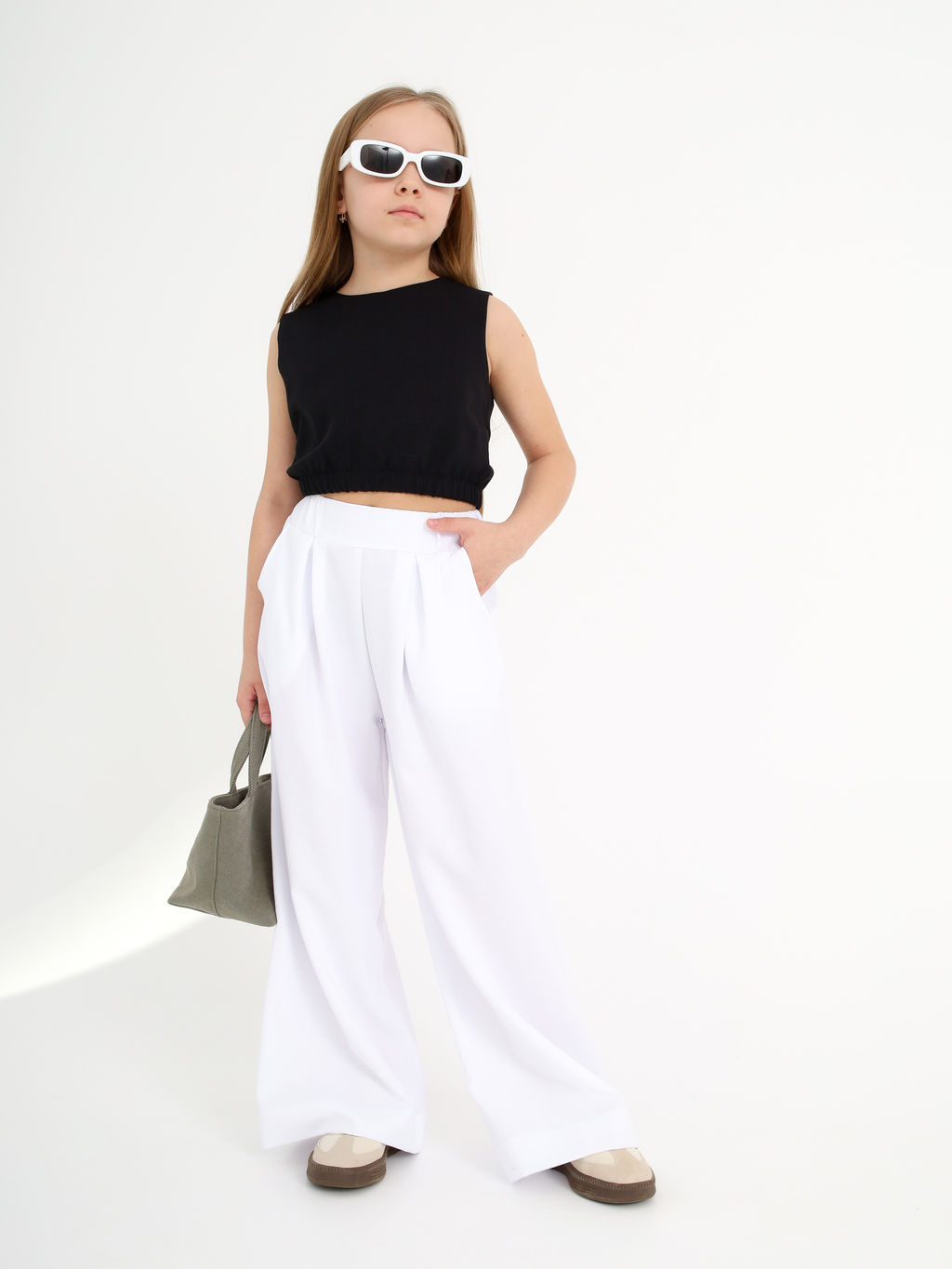 Солоха льняная с узлом, белая - Inzibe фото 7