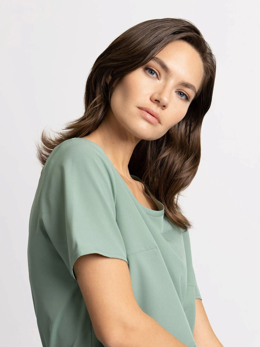 Однотонная блузка - Emka фото 3