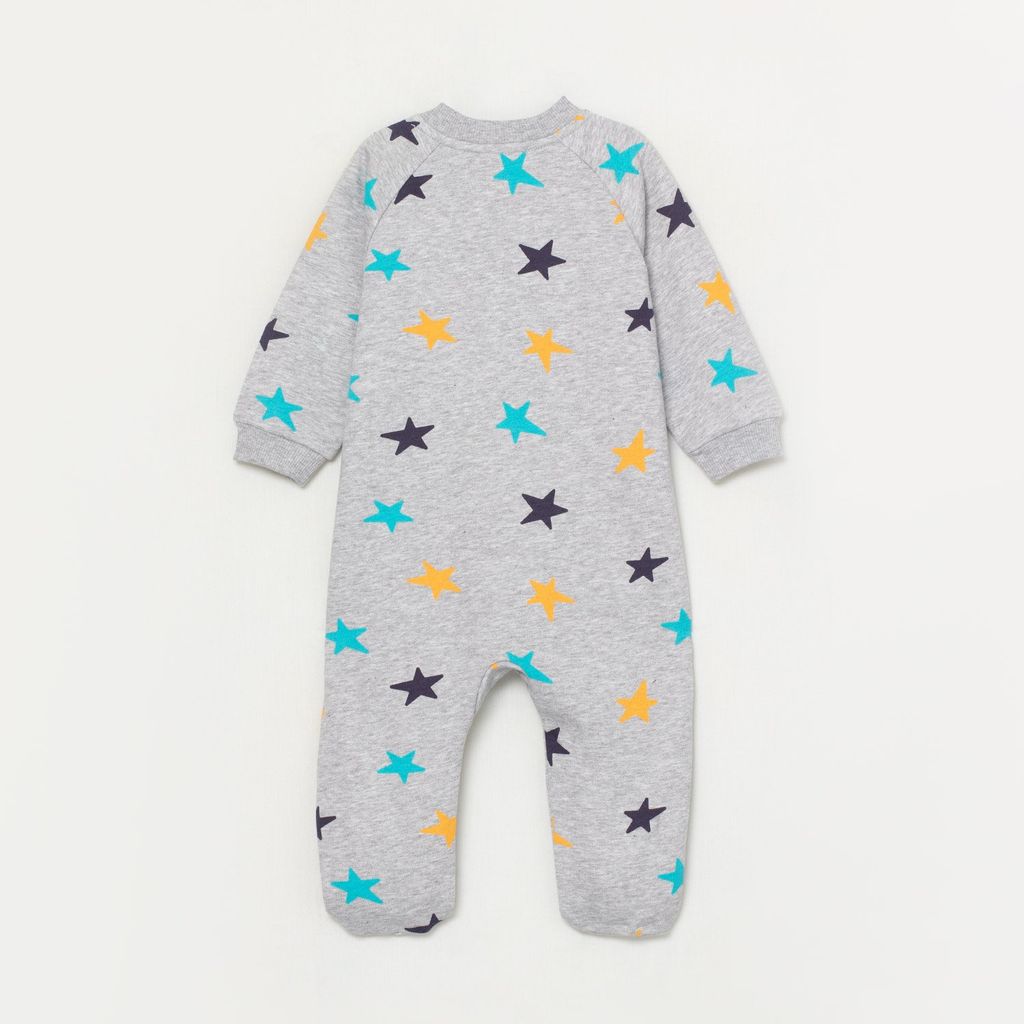 CRB wear/CWNB 90050-11-289 Комбинезон для мальчика, светло-серый меланж/Ex.Cherubino  фото 3
