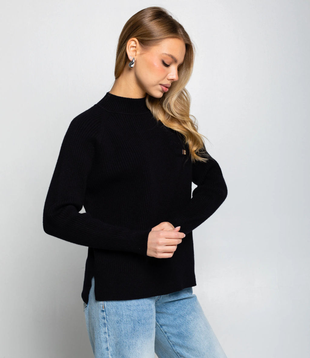 Джемпер #КТ8210, чёрный
