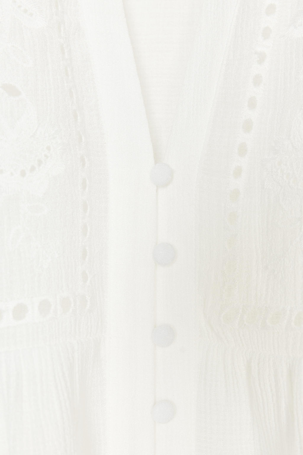 CROPPED BLOUSE WITH CUTWORK EMBROIDERY - Zara фото 11