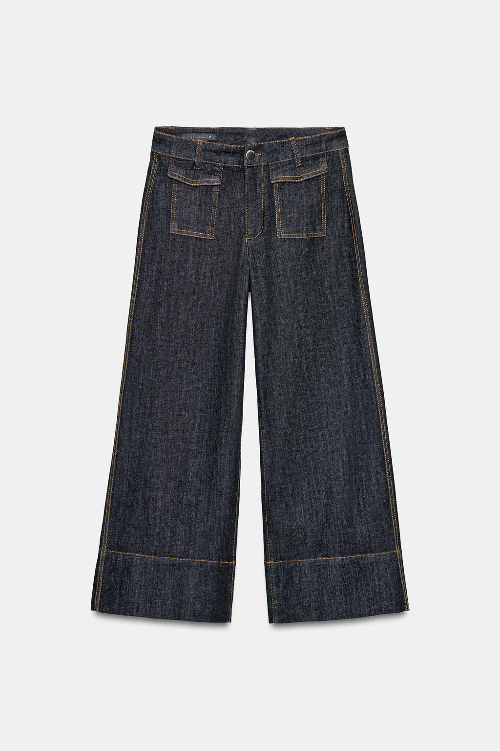 Z1975 CULOTTES DENIM TROUSERS - Zara фото 16