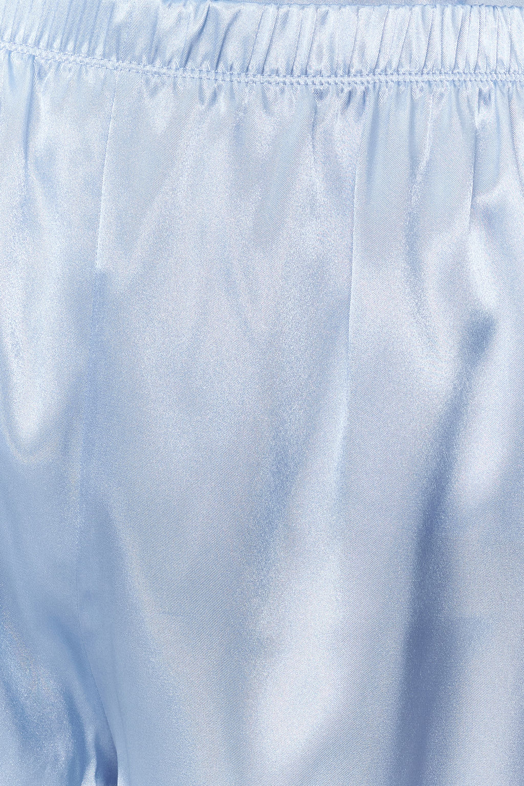 Trendyolmilla Mavi Saten Sortlu Dokuma Pijama Tak?m? THMSS24PT00118 фото 13