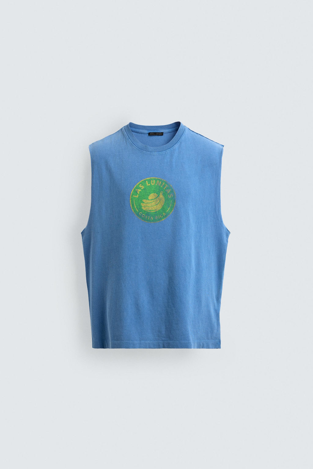 CAMISETA TANK ESTAMPADO COSTA RICA / Azul