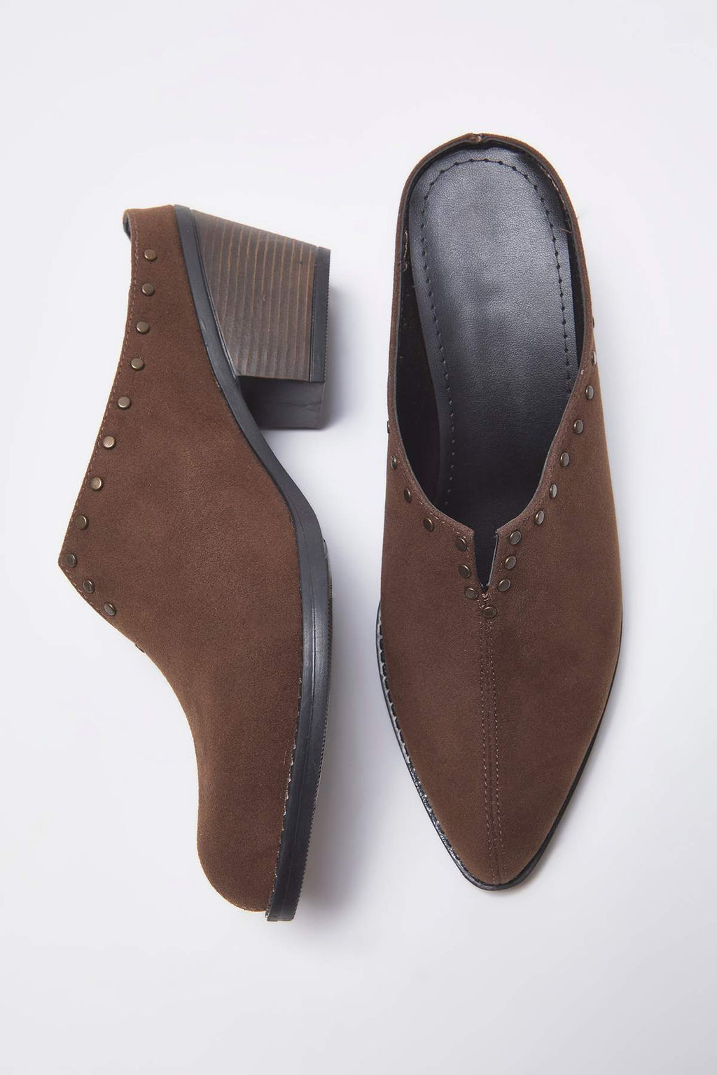 Koyu Kahverengi Troklu Suet Nubuk Sabo Klasik Topuklu Ayakkab? TAKAW26TO00016