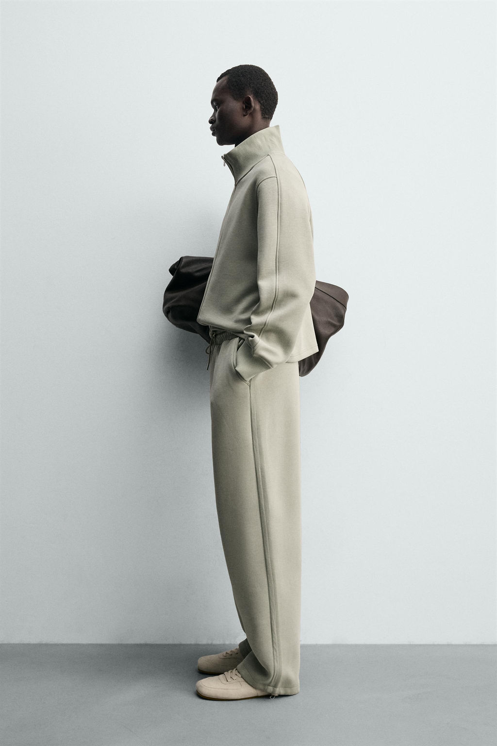 PANTAL?N JOGGER INTERLOCK RELAXED FIT / Menta - Zara фото 4